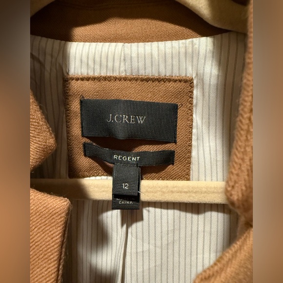 J.Crew Regent Blazer in Camel Wool Flannel , size 12 - Picture 8 of 15